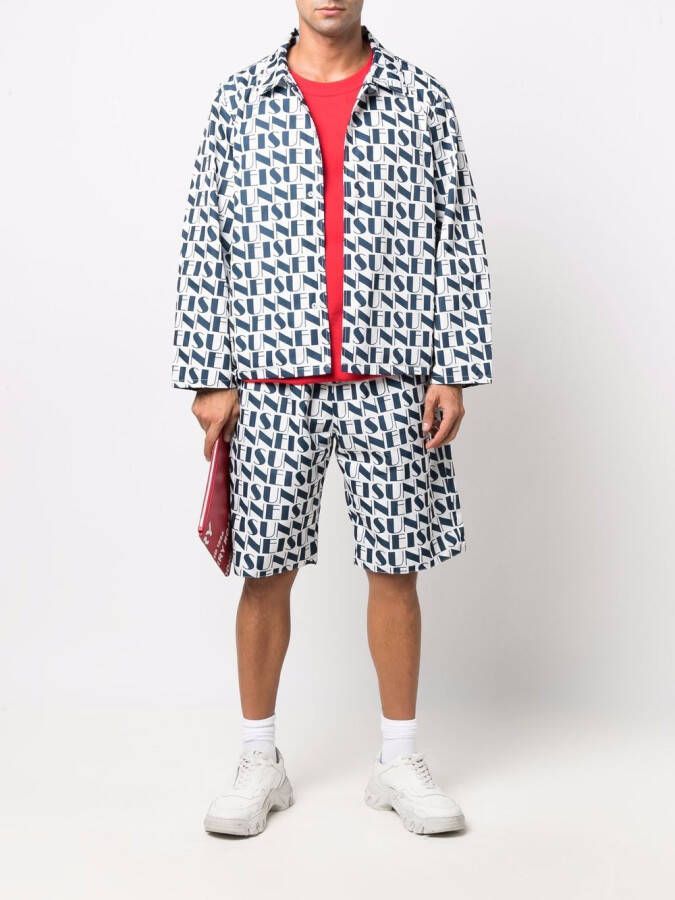 Sunnei Shorts met logoprint Wit