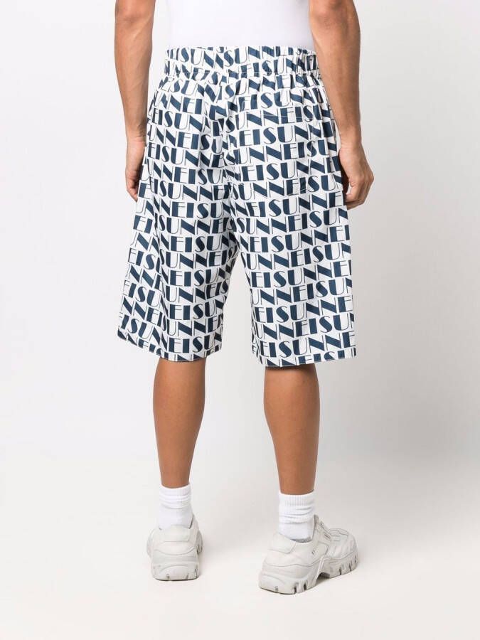 Sunnei Shorts met logoprint Wit