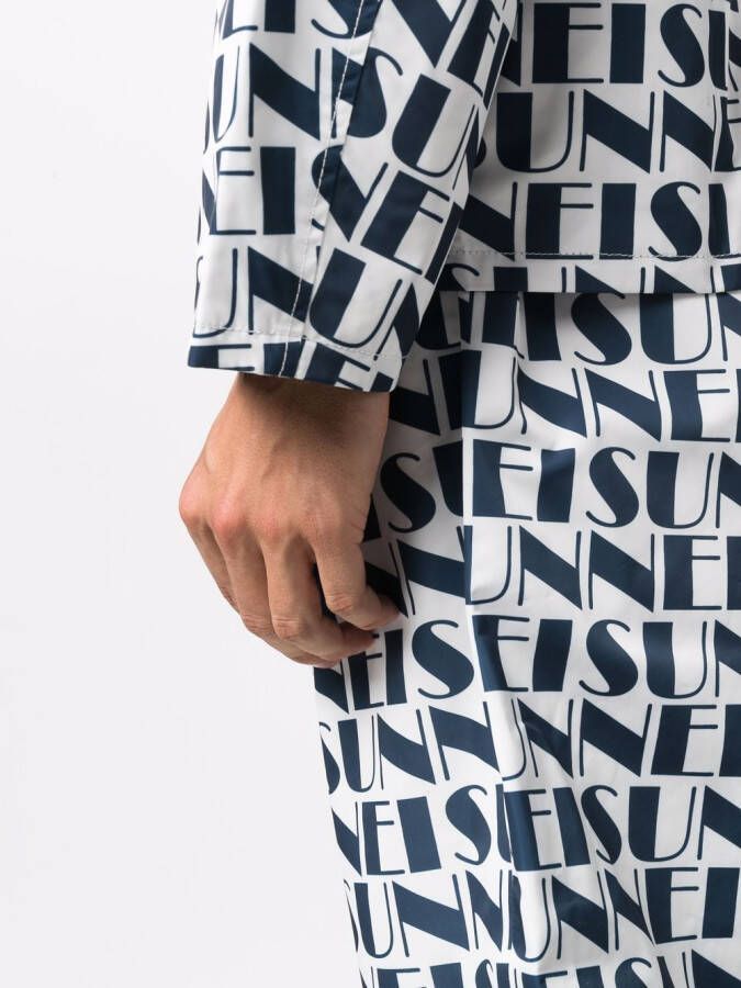 Sunnei Shorts met logoprint Wit