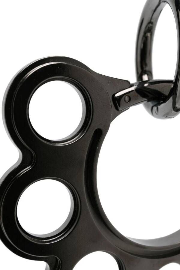 Sunnei Sleutelhanger met amulet Zwart