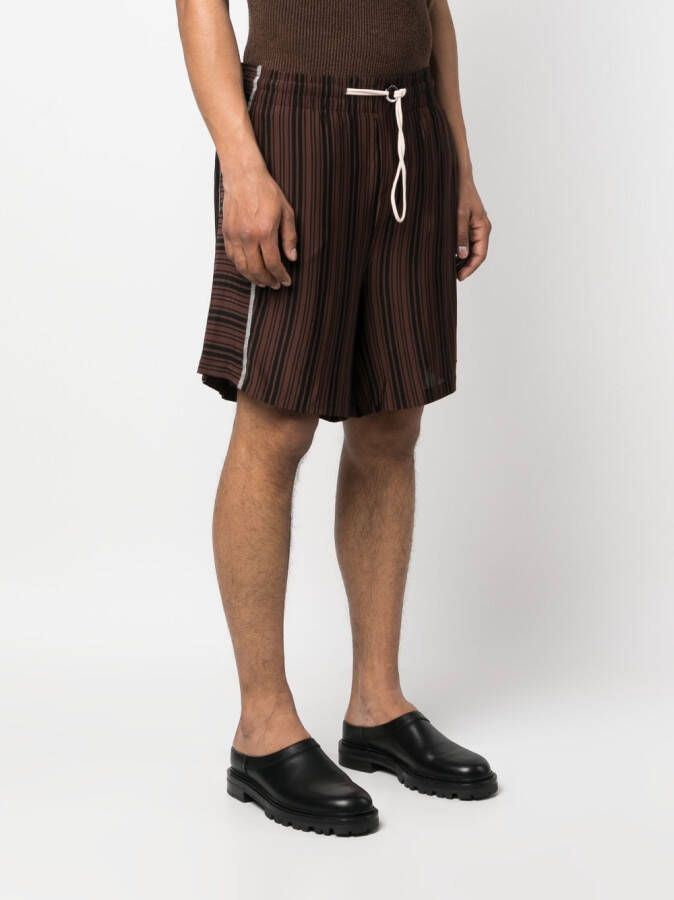 Sunnei Shorts met trekkoordtaille Bruin