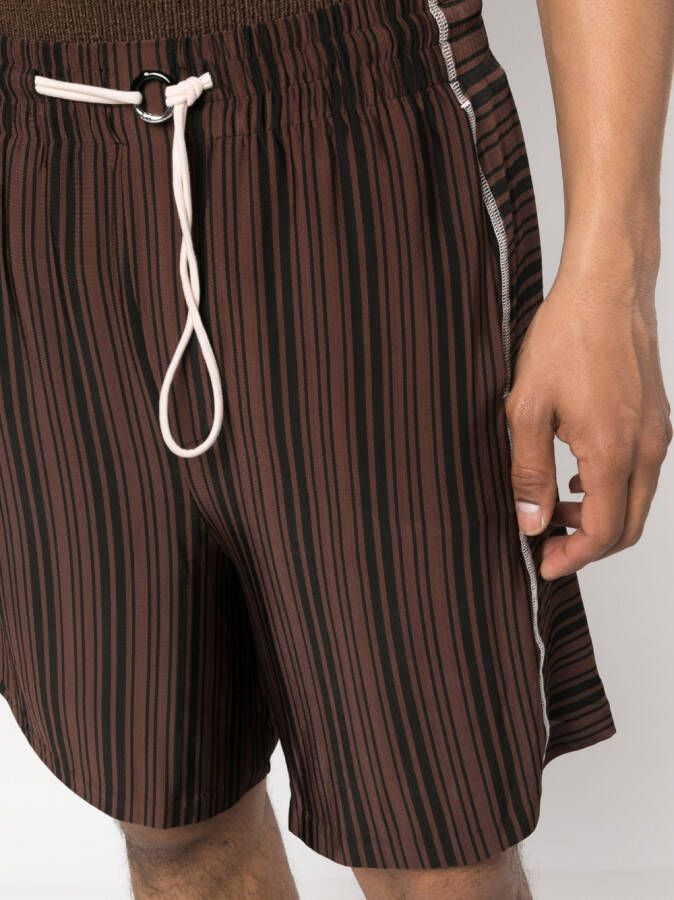 Sunnei Shorts met trekkoordtaille Bruin