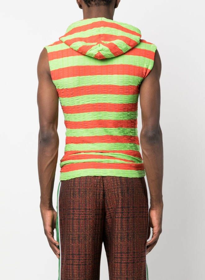 Sunnei Gestreepte sweater Oranje