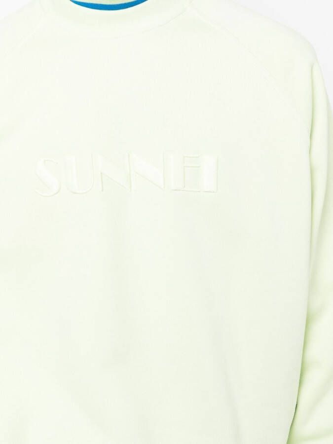 Sunnei Sweater met geborduurd logo Groen