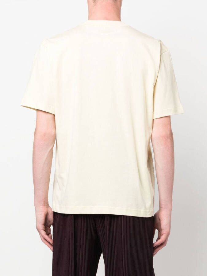 Sunnei T-shirt met geborduurd logo Beige