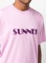 Sunnei T-shirt met geborduurd logo Roze - Thumbnail 5