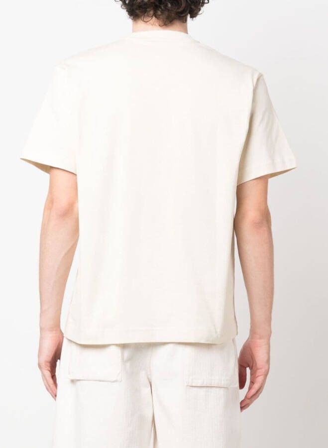 Sunnei T-shirt met logoprint Beige