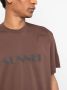 Sunnei T-shirt met logoprint Bruin - Thumbnail 5