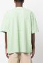 Sunnei T-shirt met monogram-reliëf Groen - Thumbnail 4
