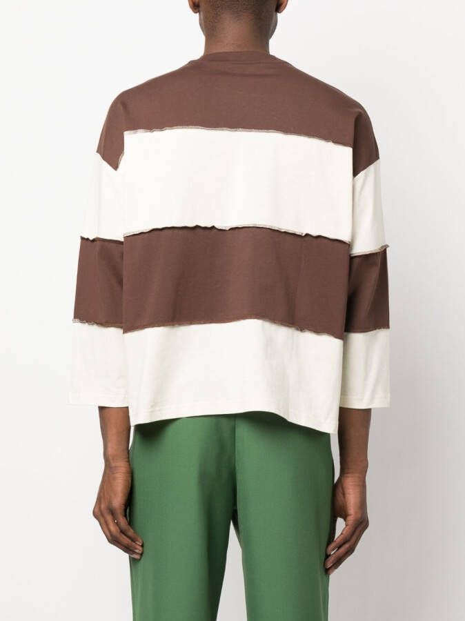 Sunnei T-shirt met cropped mouwen Bruin
