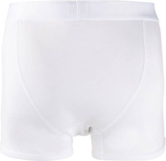 Sunspel Boxershorts met logo tailleband Wit