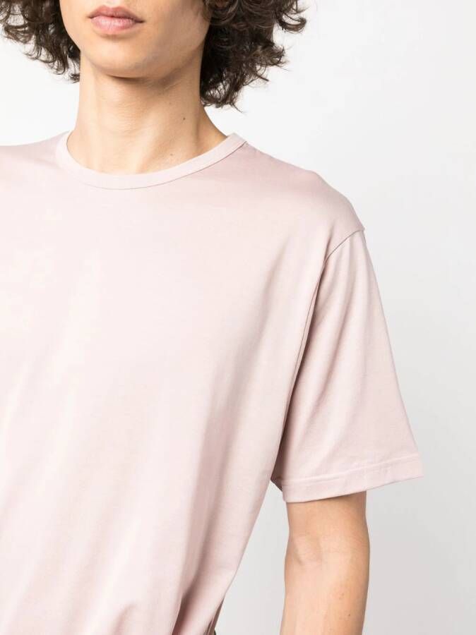 Sunspel T-shirt met ronde hals Roze
