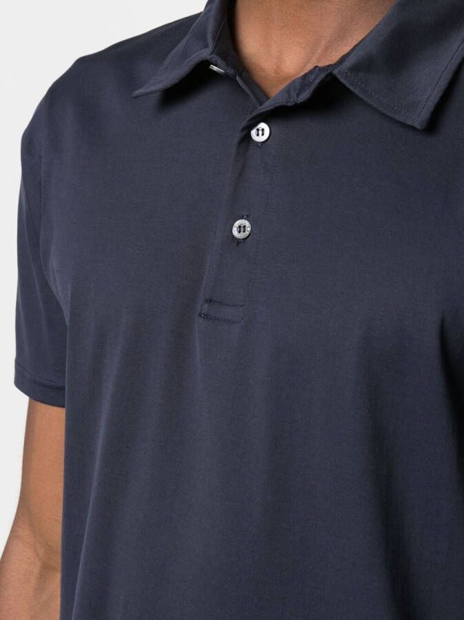 Sunspel Effen poloshirt Blauw