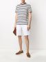 Sunspel Gestreept T-shirt Blauw - Thumbnail 2
