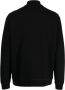 Sunspel Sweater met halve rits Zwart - Thumbnail 2