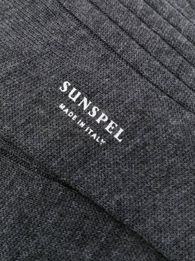 Sunspel Sokken met logoprint Grijs