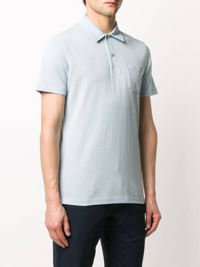 Sunspel Poloshirt met korte mouwen Blauw