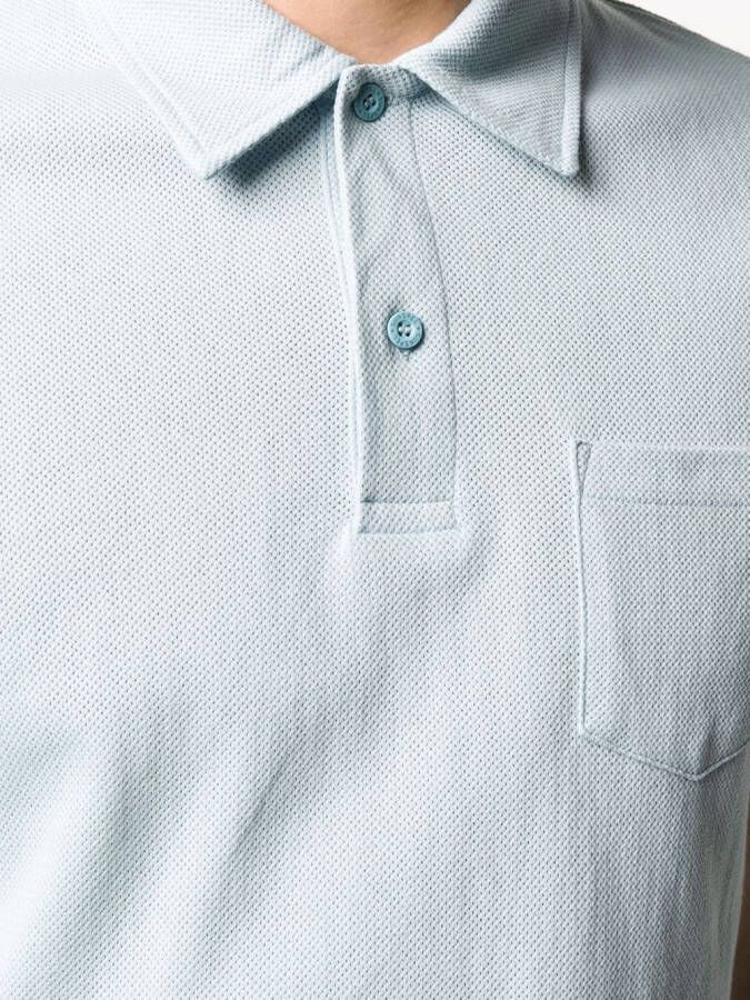 Sunspel Poloshirt met korte mouwen Blauw