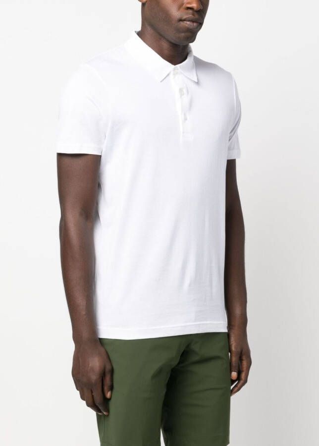 Sunspel Katoenen poloshirt Wit