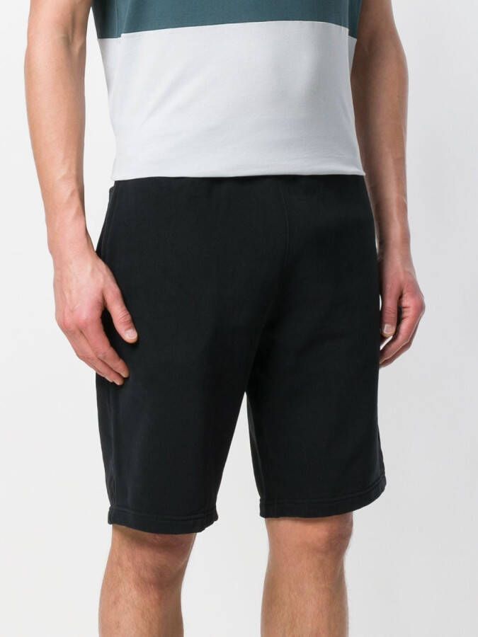 Sunspel straight leg track shorts Zwart
