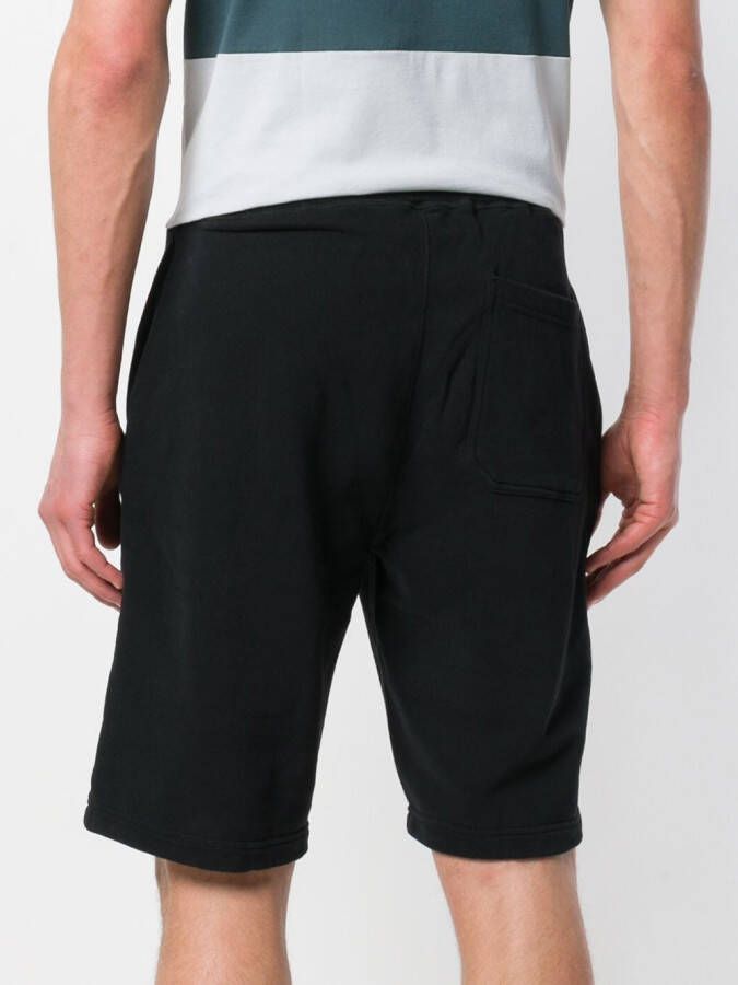 Sunspel straight leg track shorts Zwart