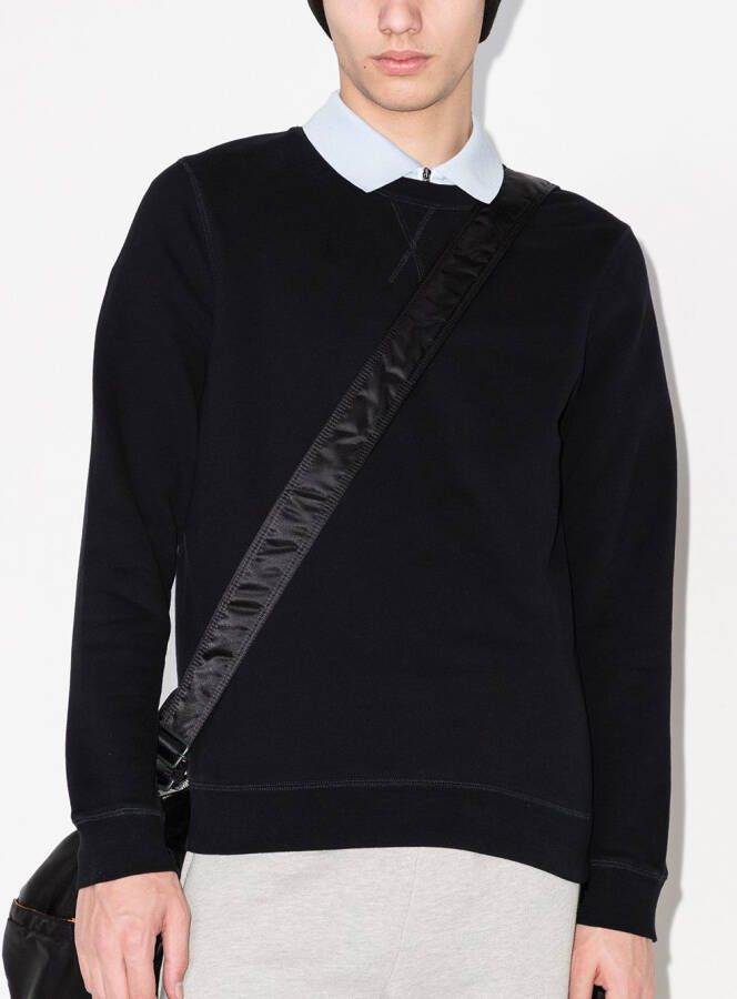 Sunspel Sweater met ronde hals Zwart