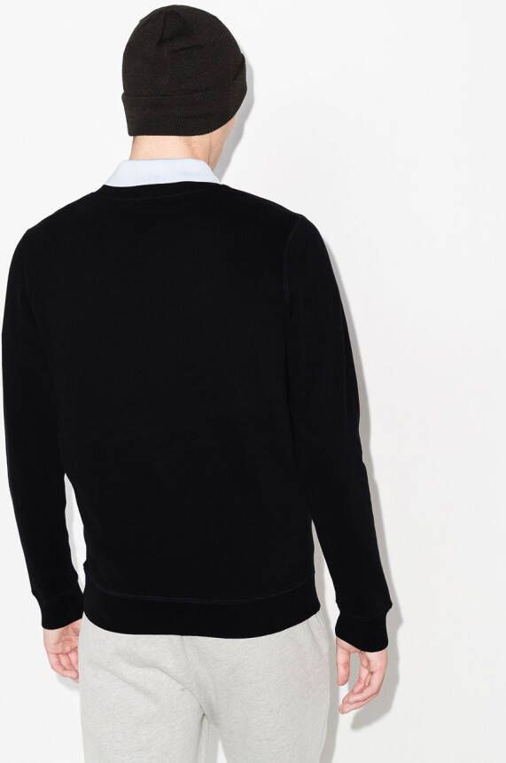 Sunspel Sweater met ronde hals Zwart