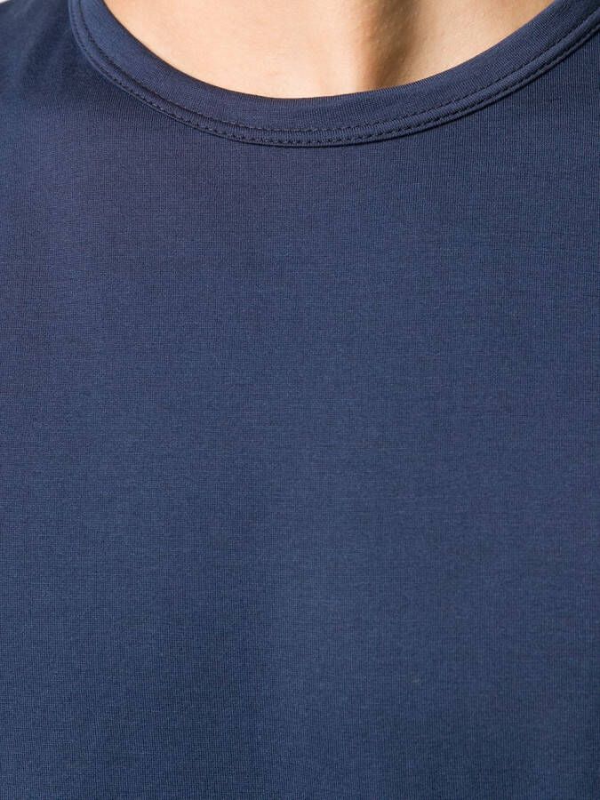 Sunspel T-shirt met ronde hals Blauw