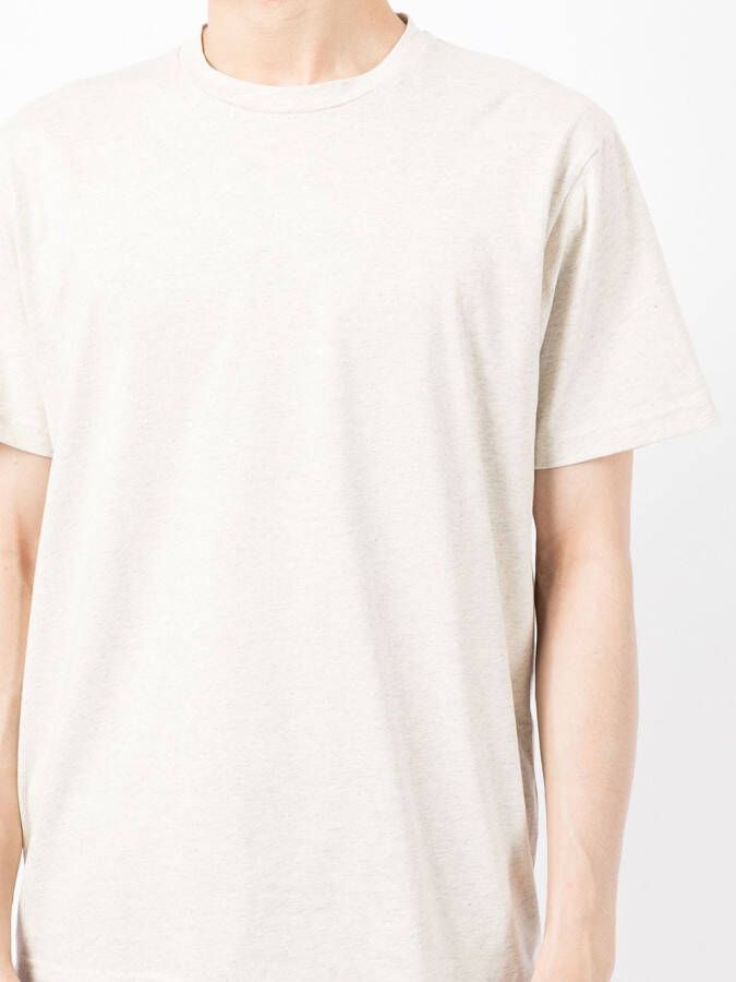 Sunspel T-shirt met ronde hals Wit