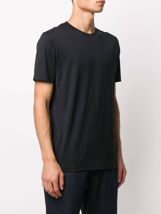 Sunspel T-shirt met ronde hals Zwart