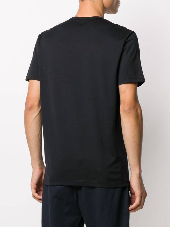 Sunspel T-shirt met ronde hals Zwart