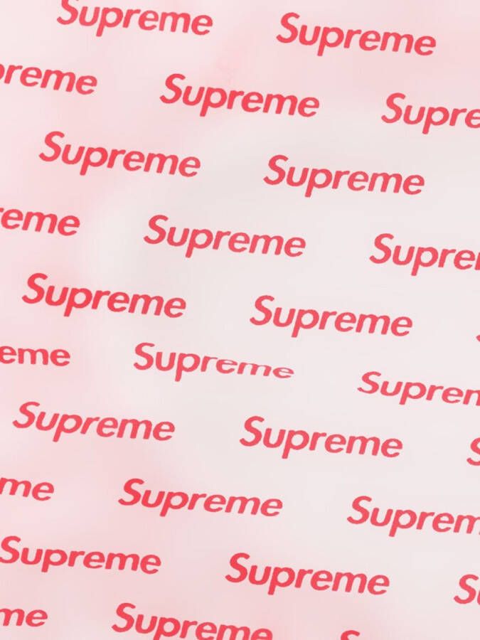 Supreme Badmuts met logoprint Wit