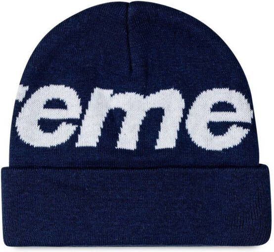 Supreme Muts met logo Blauw