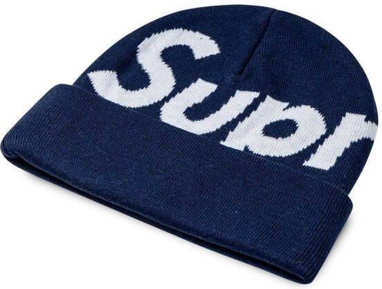 Supreme Muts met logo Blauw