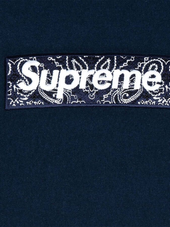 Supreme Hoodie met logo Blauw
