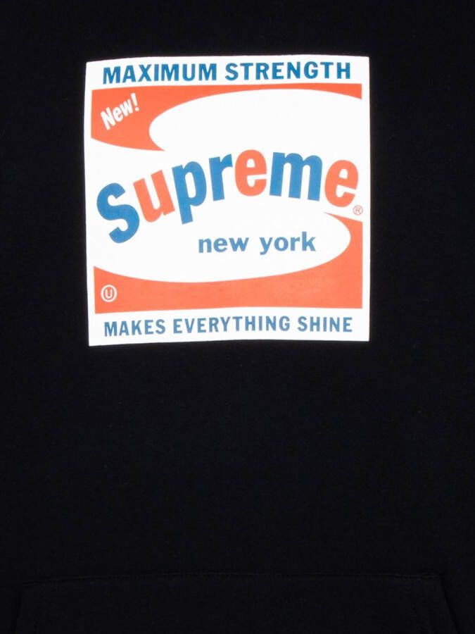 Supreme Hoodie met logoprint Zwart