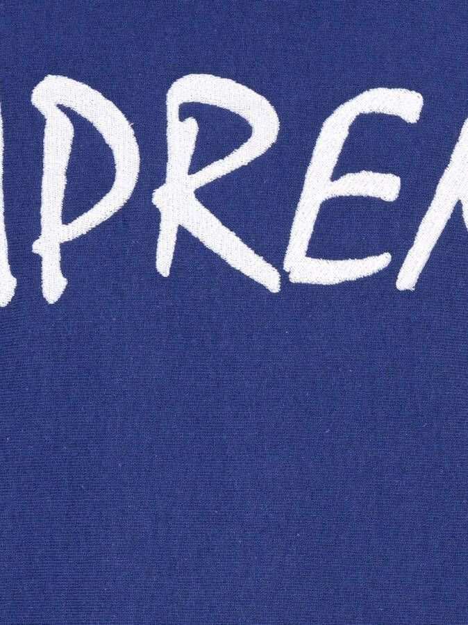 Supreme Hoodie met print Blauw