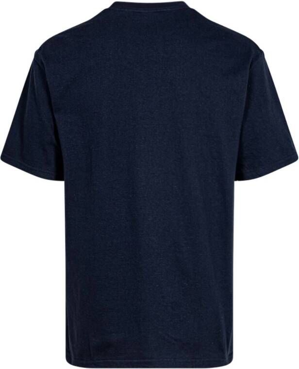 Supreme Katoenen T-shirt Blauw