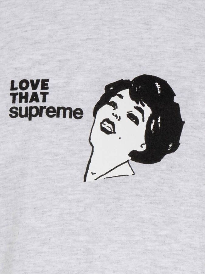 Supreme T-shirt met tekst Grijs