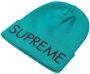 Supreme Muts met geborduurd logo Blauw - Thumbnail 3