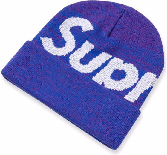 Supreme Muts met logo Blauw