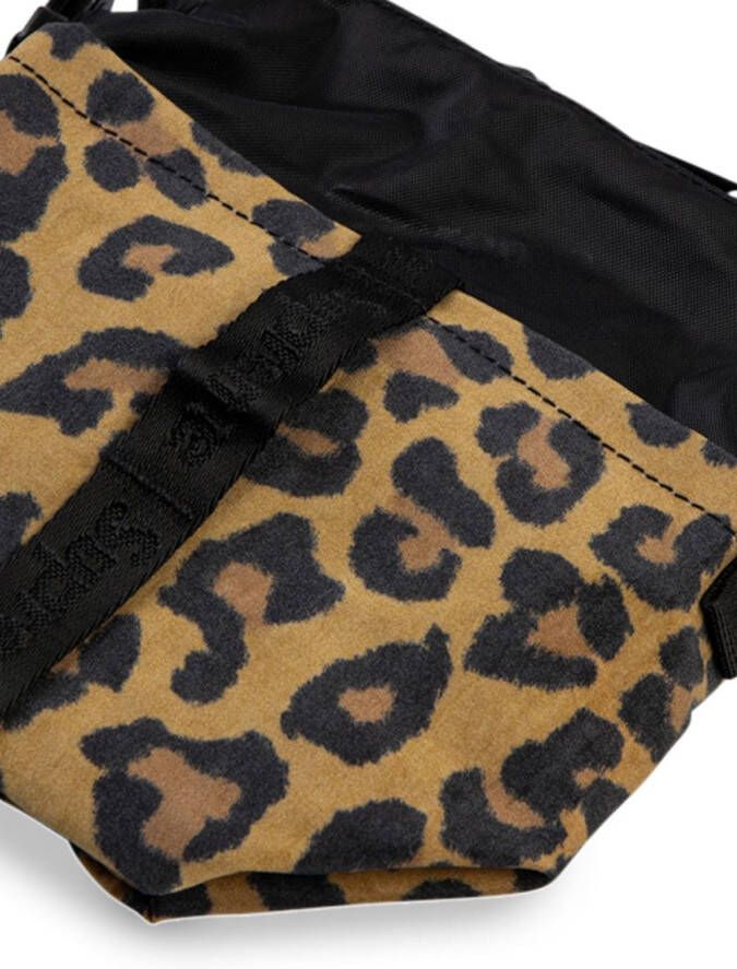 Supreme Nektas met luipaardprint Bruin