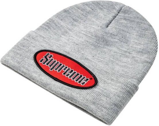 Supreme Muts met patch Grijs