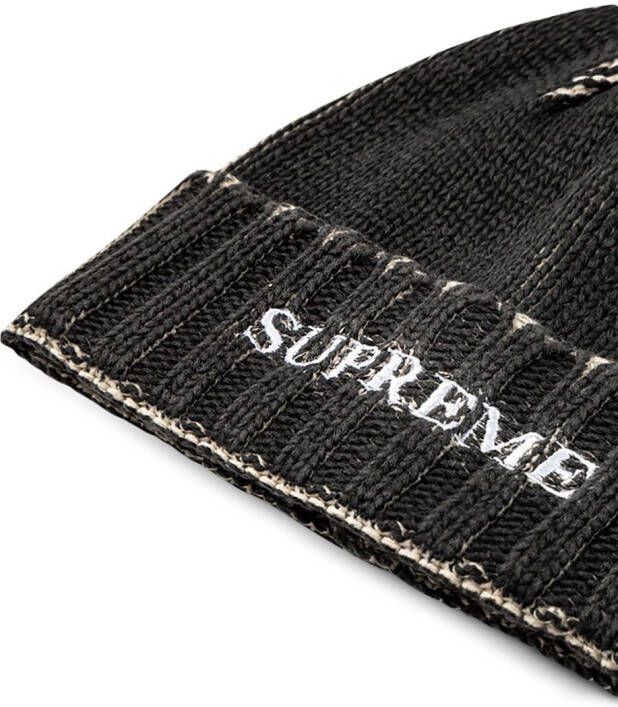 Supreme Muts met print Zwart