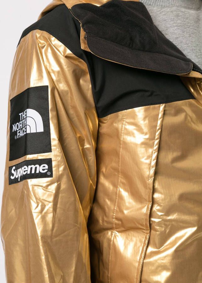 Supreme Parka met metallic detail Goud