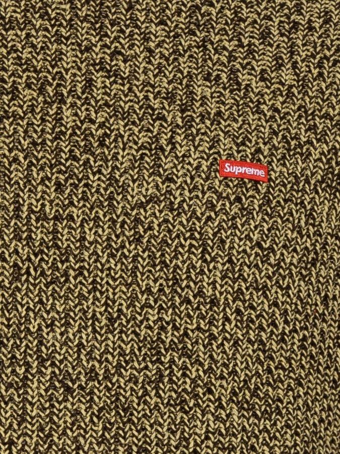 Supreme Ribgebreide sweater Bruin