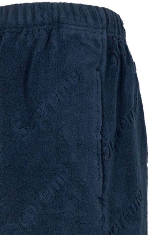 Supreme Shorts met jacquard logo Blauw