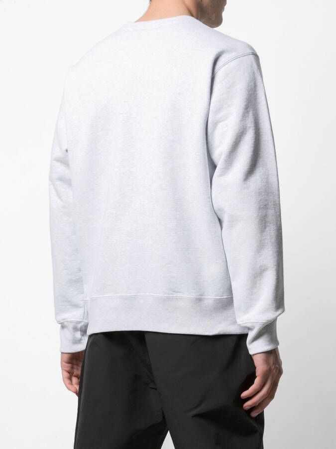 Supreme Sweater met geborduurd logo Grijs