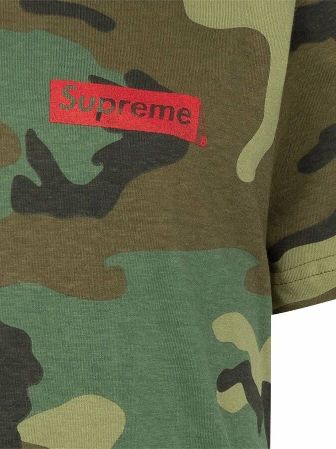 Supreme T-shirt met camouflageprint Groen