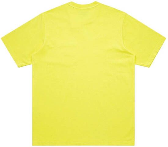 Supreme T-shirt met geverfde zak Geel